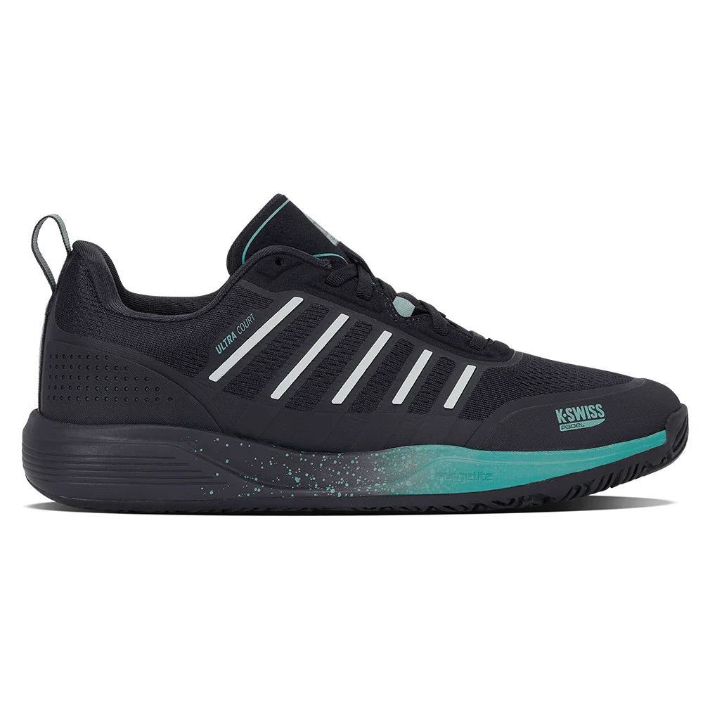 Men's Ultra Court Padel Shoes Carbon and Baltic,Footwear,K-Swiss,,,Tennis Express,04436-021F26-1
