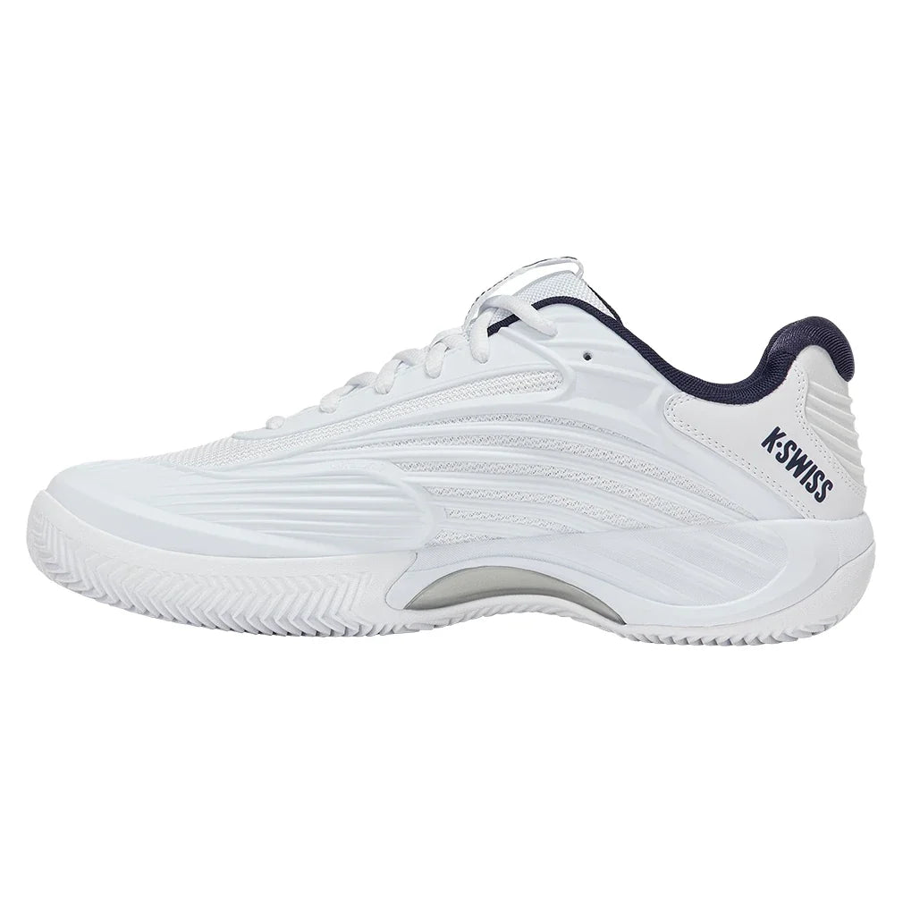 Men's Hypercourt Express 3 Clay Tennis Shoes White and Peacoat-Footwear-K-Swiss-04604-161S26-2-Tennis Express