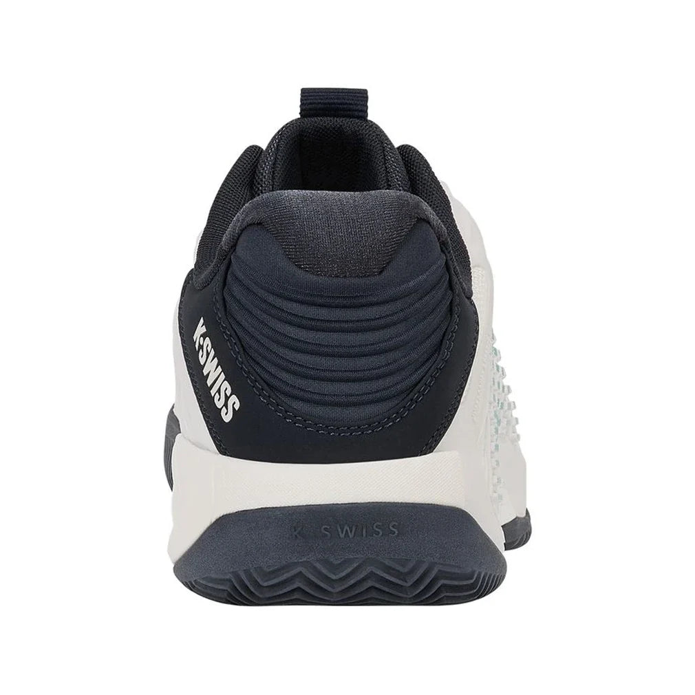Men's CLAY Court Hypercourt Express 3 Tennis Shoes Blanc de Blanc and Carbon,Footwear,K-Swiss,,,Tennis Express,04604-162F26-4