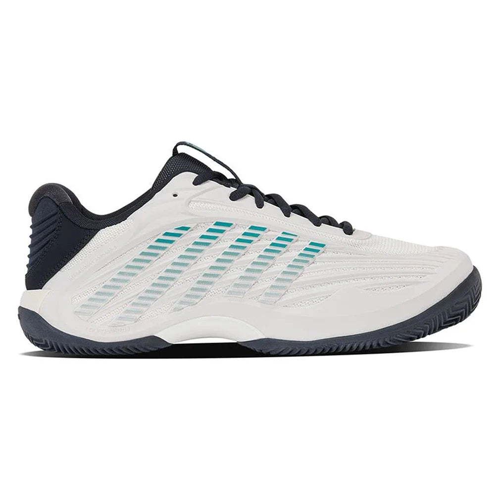 Men's CLAY Court Hypercourt Express 3 Tennis Shoes Blanc de Blanc and Carbon,Footwear,K-Swiss,,,Tennis Express,04604-162F26