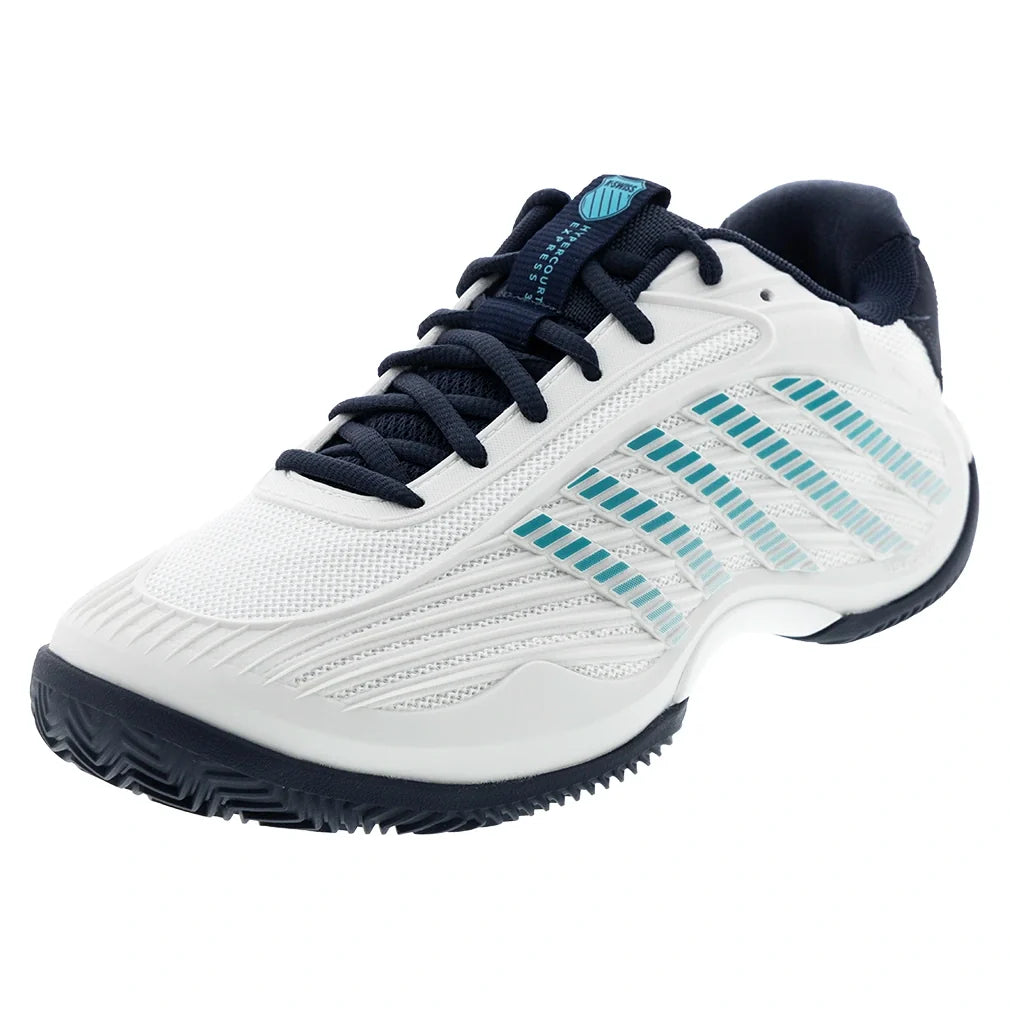 Men's CLAY Court Hypercourt Express 3 Tennis Shoes Blanc de Blanc and Carbon,Footwear,K-Swiss,Blanc de Blanc/Carbon,7,Tennis Express,04604-162F26copy