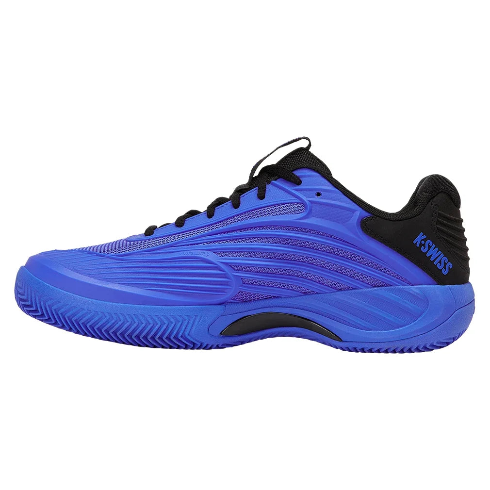 Men's Hypercourt Express 3 Clay Tennis Shoes Dazzling Blue and Black-Footwear-K-Swiss-04604-416S26-2-Tennis Express