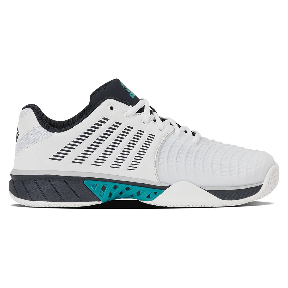 Men's Express Light 3 Padel Shoes White and Carbon,Footwear,K-Swiss,,,Tennis Express,08900-148-1