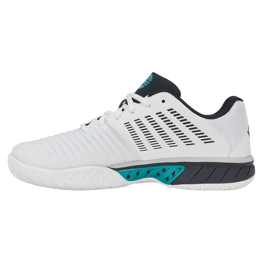 Men's Express Light 3 Padel Shoes White and Carbon,Footwear,K-Swiss,,,Tennis Express,08900-148-2