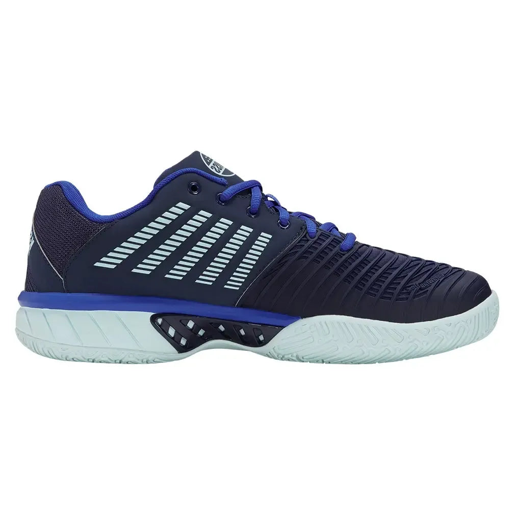 Men's Express Light 3 Padel Shoes Ice Castle and Dazzling Blue-Footwear-K-Swiss-08900-421F25-2-Tennis Express