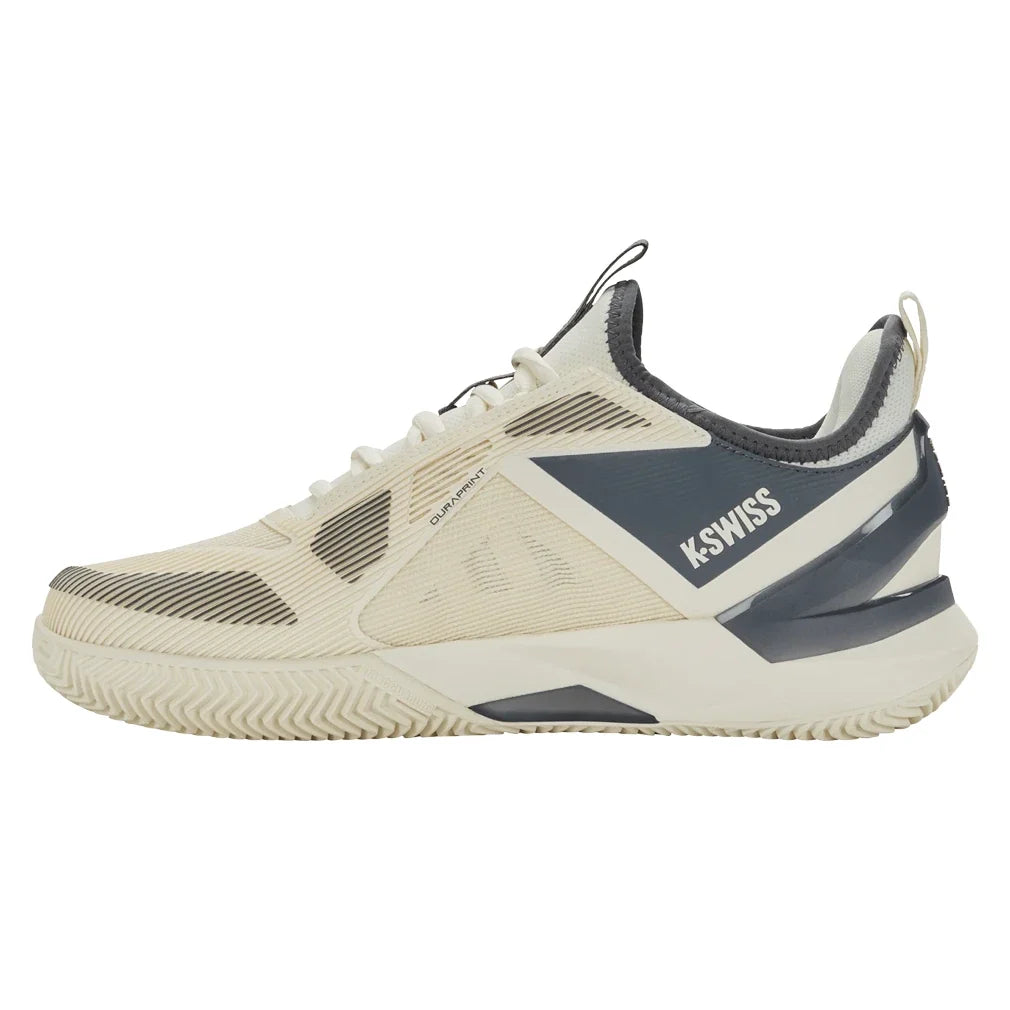 Men's CLAY Court K-Frame Speed Rublo Tennis Shoes Egret and Turbulence,Footwear,K-Swiss,,,Tennis Express,09485-154U26-2