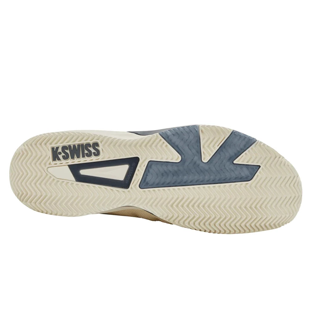 Men's CLAY Court K-Frame Speed Rublo Tennis Shoes Egret and Turbulence,Footwear,K-Swiss,,,Tennis Express,09485-154U26-5