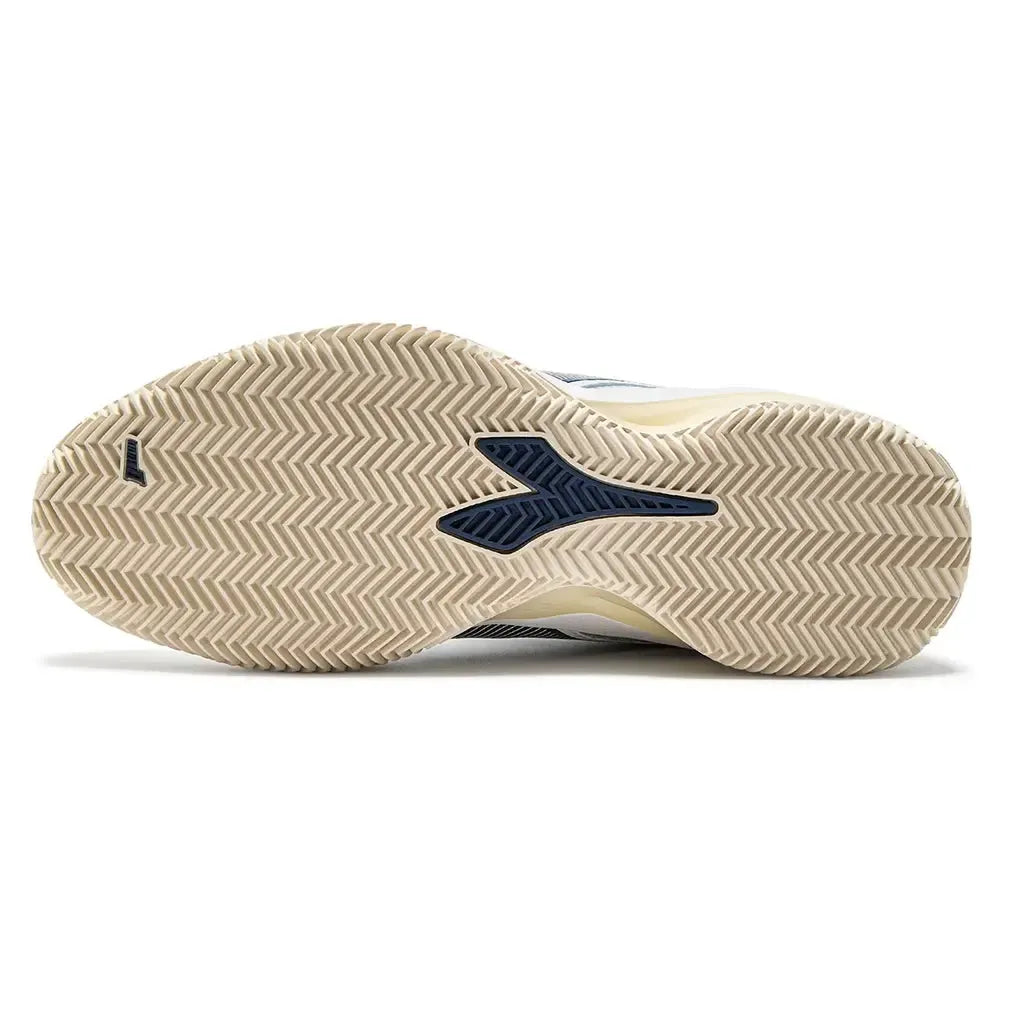 Men's Blueshield Torneo 3 Clay Tennis Shoes Whisper White and Ensign Blue-Footwear-Diadora-101.181468_C0181_5-Tennis Express
