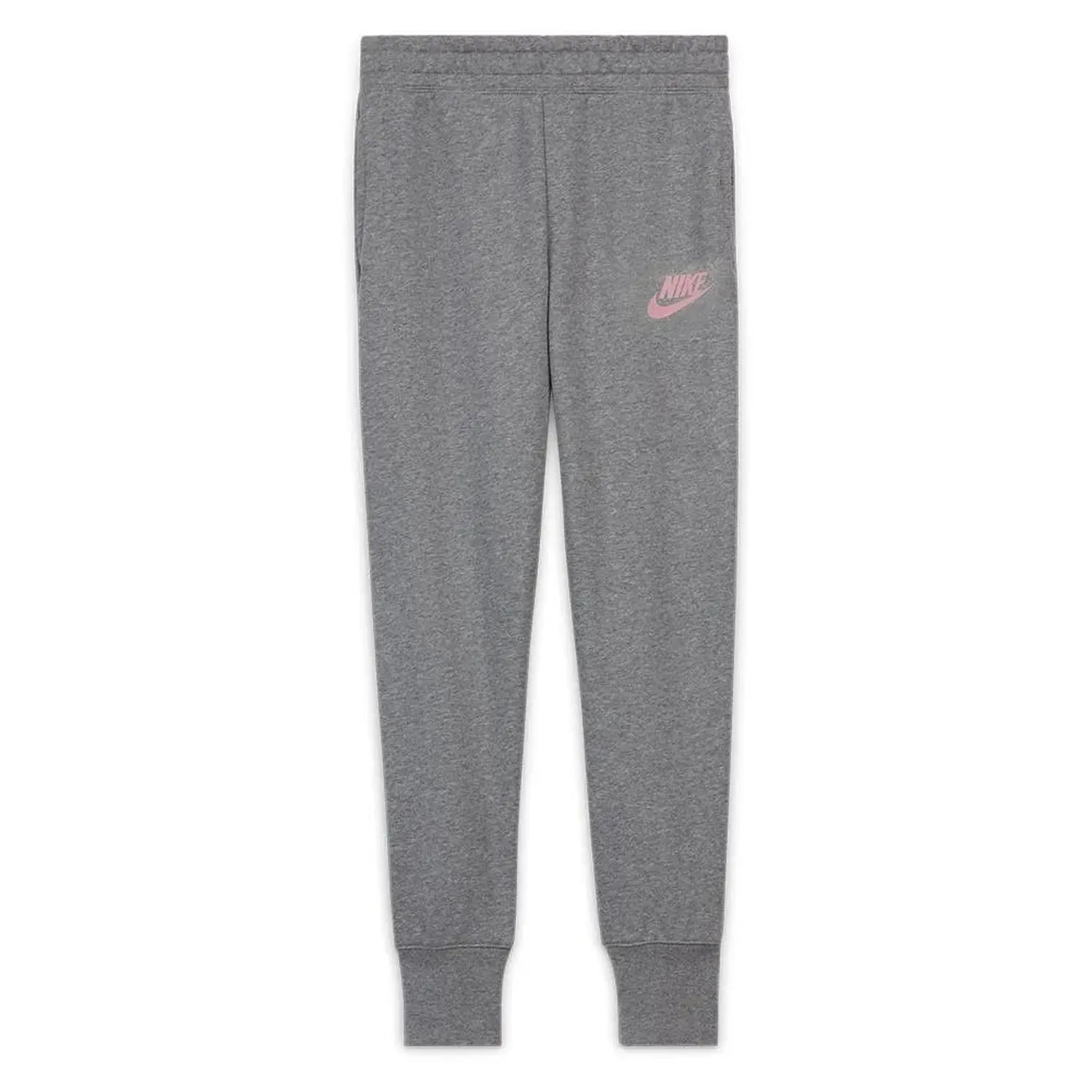 Girls' Sportswear Club French Terry Pants-Apparel-Nike-102130-093_CARBON_HTELM_PK-L-Tennis Express