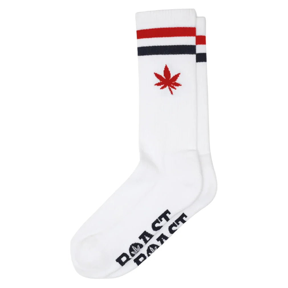 Retro Calf Sock 3 Pack,Socks,Boast,103 White/Red,One Size,Tennis Express,103