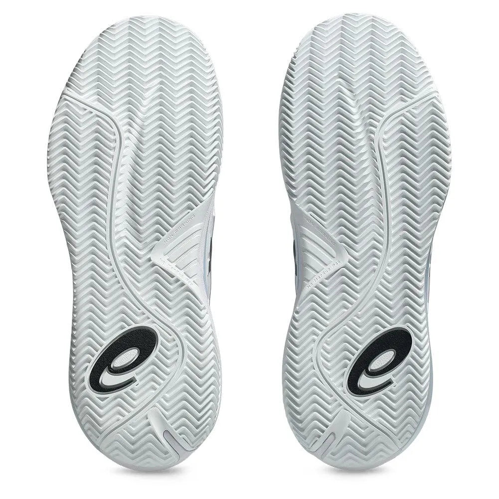 Men's GEL-Resolution X Clay Tennis Shoes White and Black-Footwear-Asics-1041A485_100_4-5-[Sku]-Tennis Express