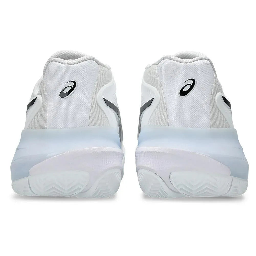 Men's GEL-Resolution X Clay Tennis Shoes White and Black-Footwear-Asics-1041A485_100_7-6-[Sku]-Tennis Express