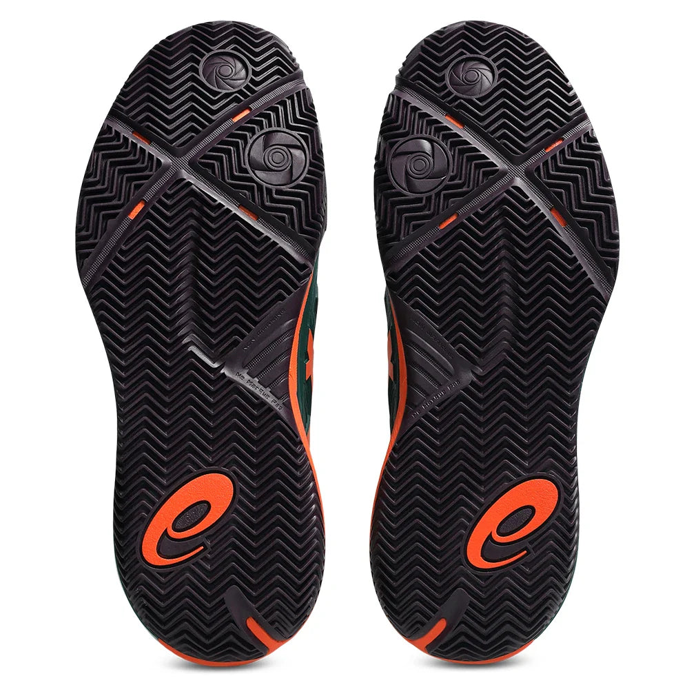 Men's GEL-Resolution X Padel Shoes Jewel Green and Energy Orange,Footwear,Asics,,,Tennis Express,1041A492_300F26-6