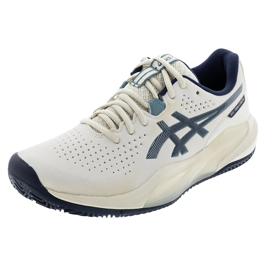 Men's CLAY Court GEL-Challenger 15 Tennis Shoes Oatmeal and Midnight,Footwear,Asics,Oatmeal/Midnight,6,Tennis Express,1041A508-250F26copy