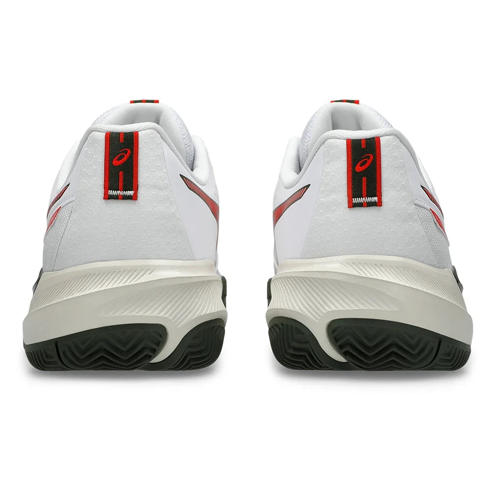 Men's GEL-Challenger 15 Clay Tennis Shoes White and Cherry Tomato,Footwear,Asics,,,Tennis Express,1041A508_104-3