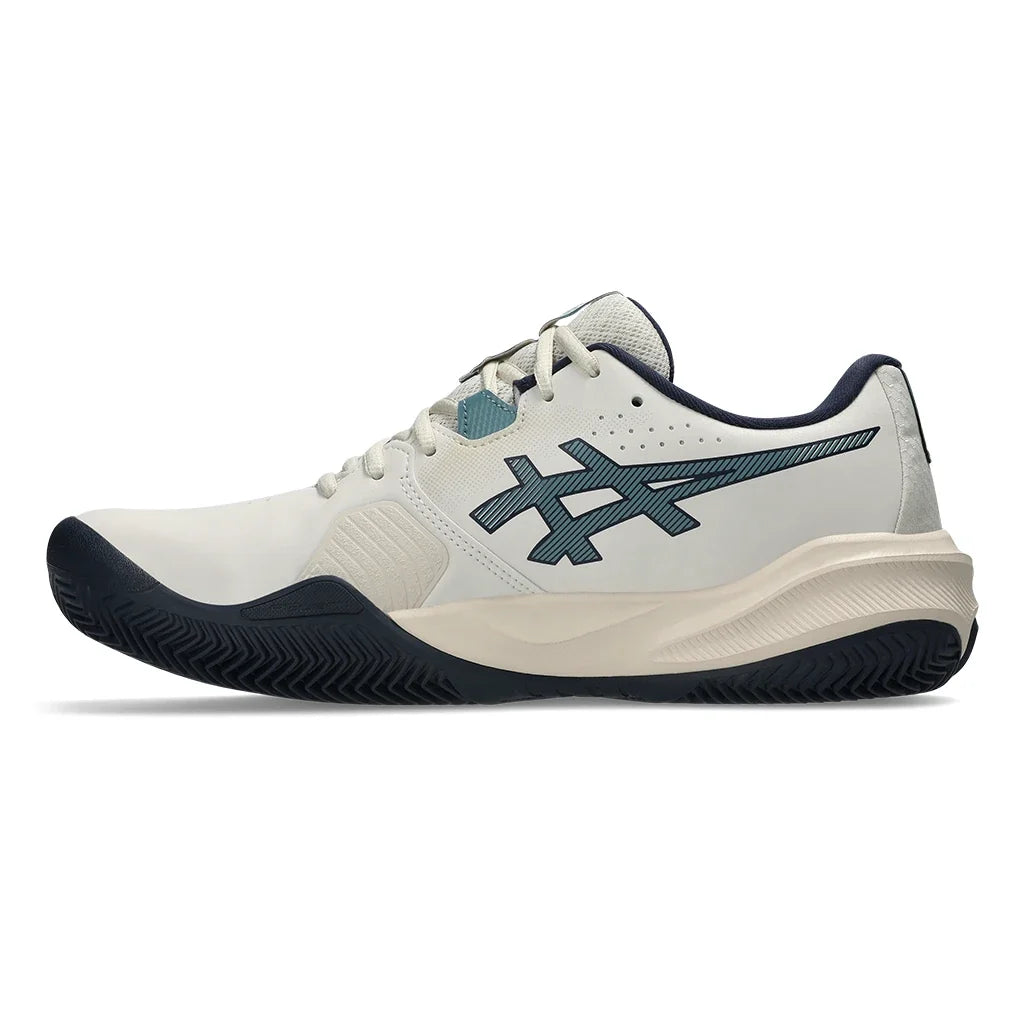 Men's CLAY Court GEL-Challenger 15 Tennis Shoes Oatmeal and Midnight,Footwear,Asics,,,Tennis Express,1041A508_250-2