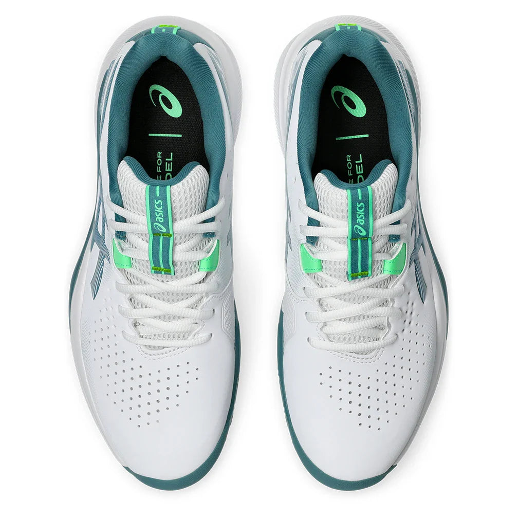Men's GEL-Challenger 15 Padel Shoes White and Misty Pine-Footwear-Asics-1041A511-101S26-3-Tennis Express