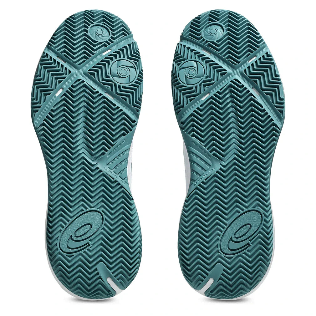 Men's GEL-Challenger 15 Padel Shoes White and Misty Pine-Footwear-Asics-1041A511-101S26-5-Tennis Express