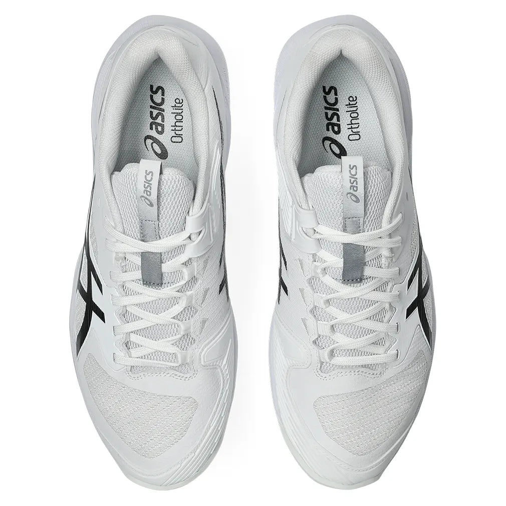 Men's Solution Speed FF 4 Clay Tennis Shoes White and Black-Footwear-Asics-, [current_file_name-Tennis Express