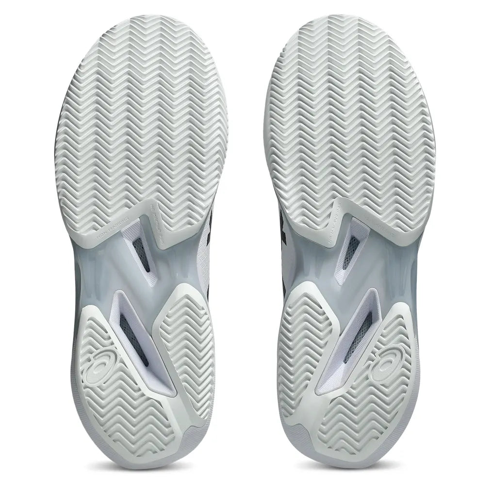 Men's Solution Speed FF 4 Clay Tennis Shoes White and Black-Footwear-Asics-, [current_file_name-Tennis Express
