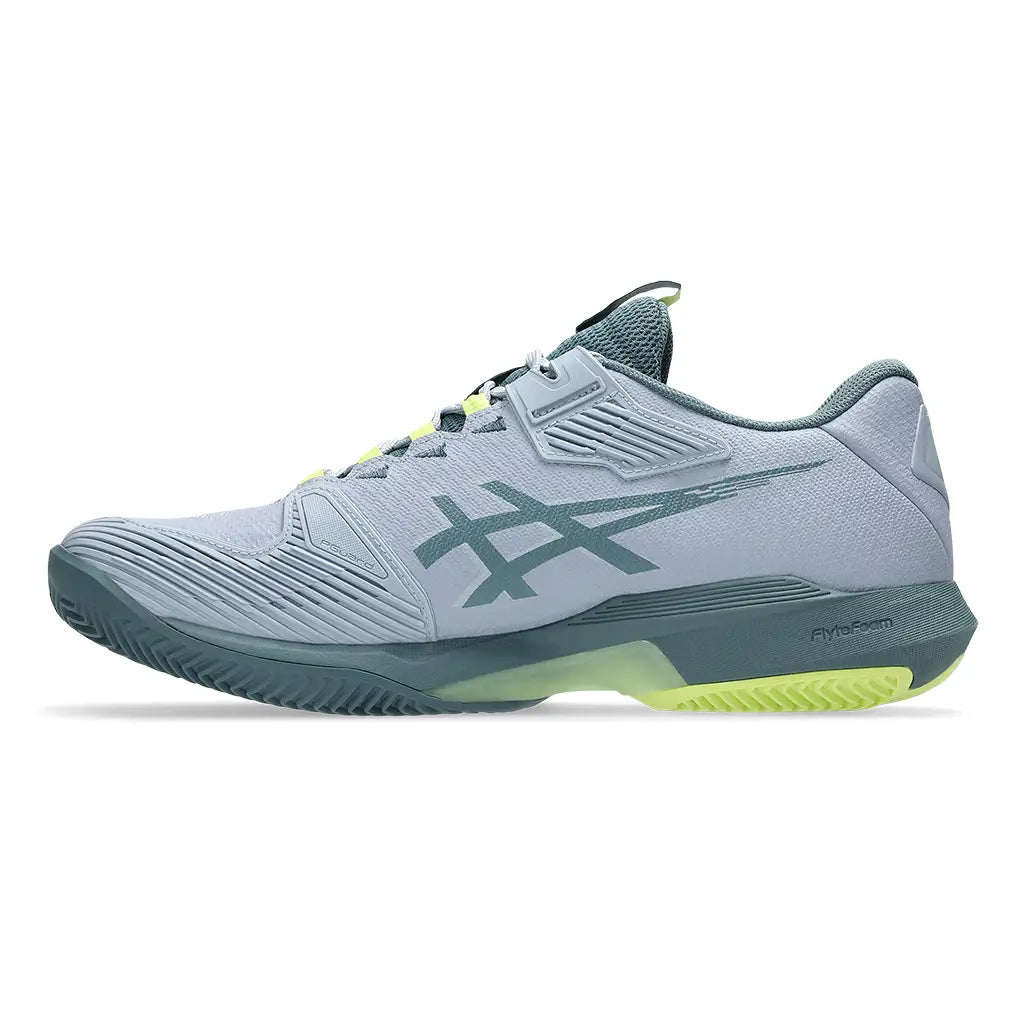 Men's CLAY Court Solution Speed FF 4 Tennis Shoes Grey Blue and Ironclad,Footwear,Asics,,,Tennis Express,1041A533-400U26-2