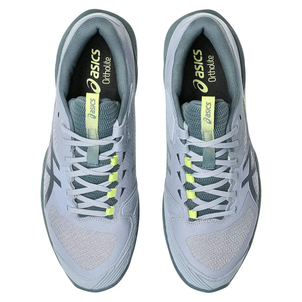 Men's CLAY Court Solution Speed FF 4 Tennis Shoes Grey Blue and Ironclad,Footwear,Asics,,,Tennis Express,1041A533-400U26-3