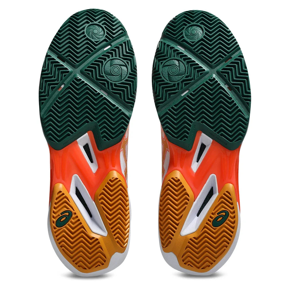 Men's SonicSmash FF Padel Shoes White and Energy Orange,Footwear,Asics,,,Tennis Express,1041A538_100F26-7