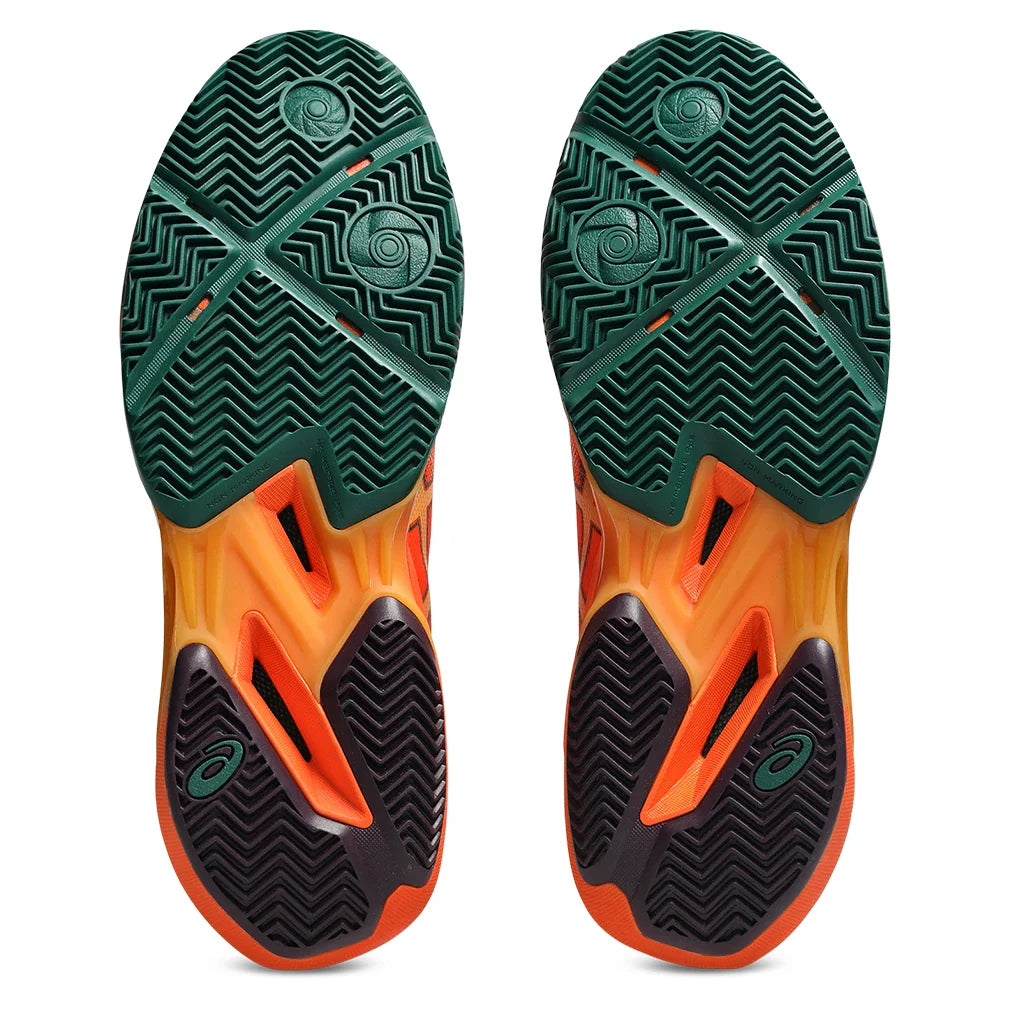 Men's SonicSmash FF Padel Shoes Energy Orange and Dark Aubergine,Footwear,Asics,,,Tennis Express,1041A538_800F26-6