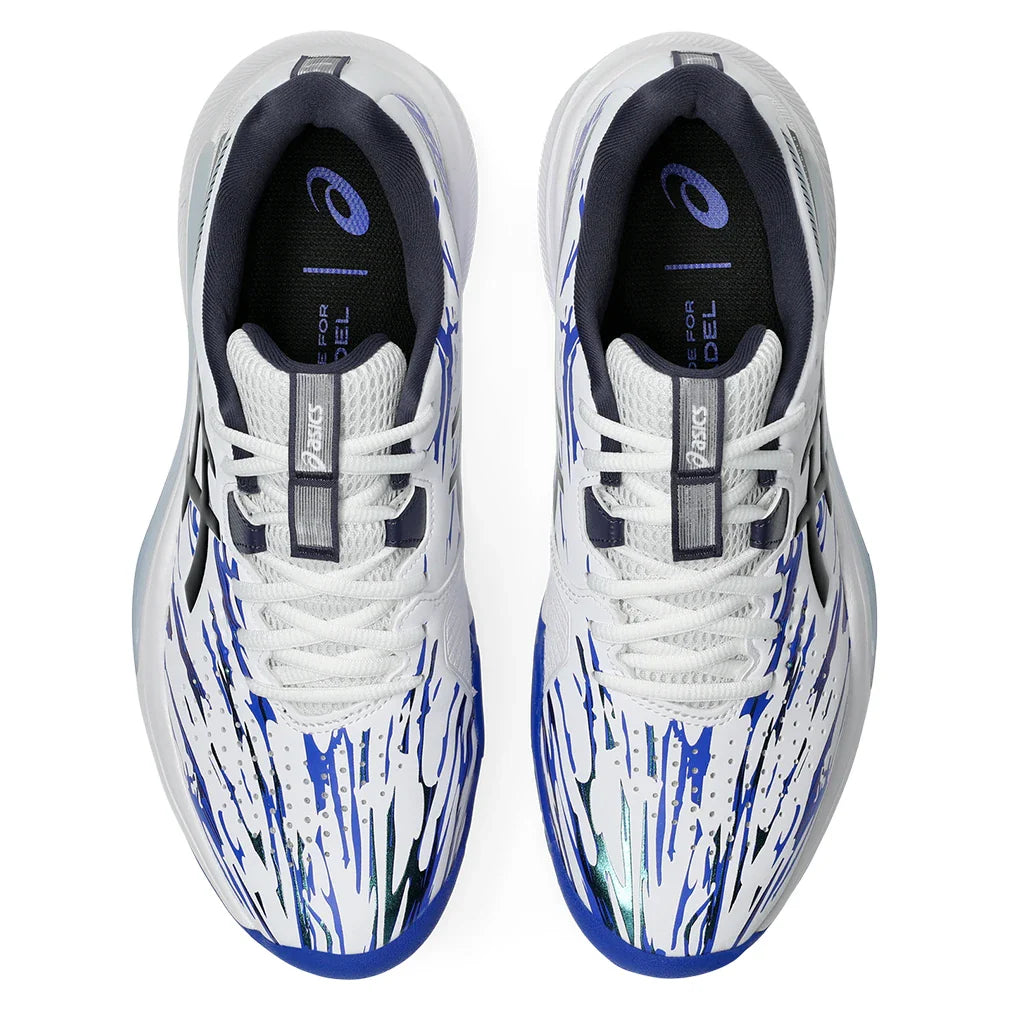 Men's GEL-Challenger 15 Limited Edition Padel Shoes White and Indigo Fog,Footwear,Asics,,,Tennis Express,1041A555_100F26-4
