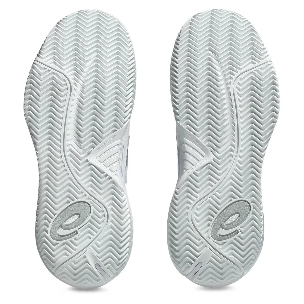 Women's GEL-Resolution X Clay Tennis Shoes White and Pure Silver-Footwear-Asics-1042A277-100S26-5-Tennis Express