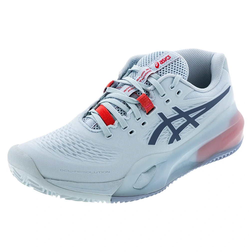 Women's CLAY Court GEL-Resolution X Tennis Shoes Sky and Grey Blue,Footwear,Asics,6,SKY/GREY_BLUE,Tennis Express,1042A277-401U26copy