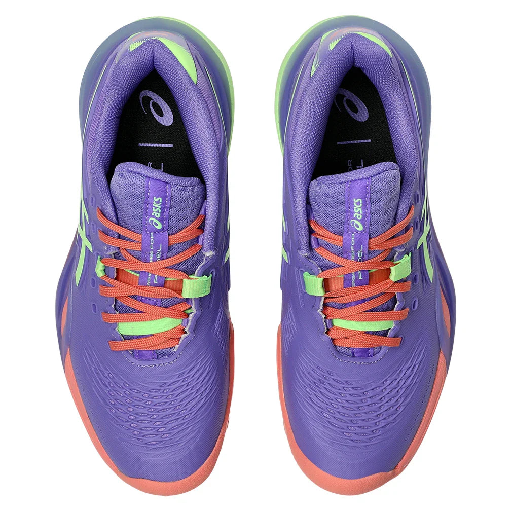Women's GEL-Resolution X Padel Shoes Amethyst and Illuminate Green-Footwear-Asics-1042A285-501S26-3-Tennis Express