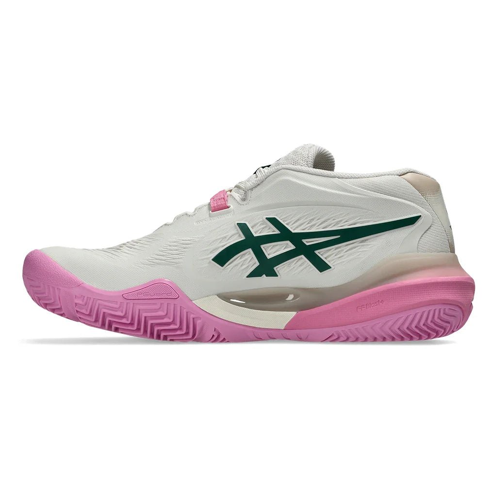 Women's GEL-Resolution X Padel Shoes Soft Oat and Jewel Green,Footwear,Asics,,,Tennis Express,1042A285_250F26-2