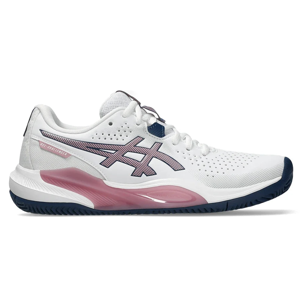 Women's CLAY Court GEL-Challenger 15 Tennis Shoes White and Taro Purple,Footwear,Asics,,,Tennis Express,1042A293_105-1