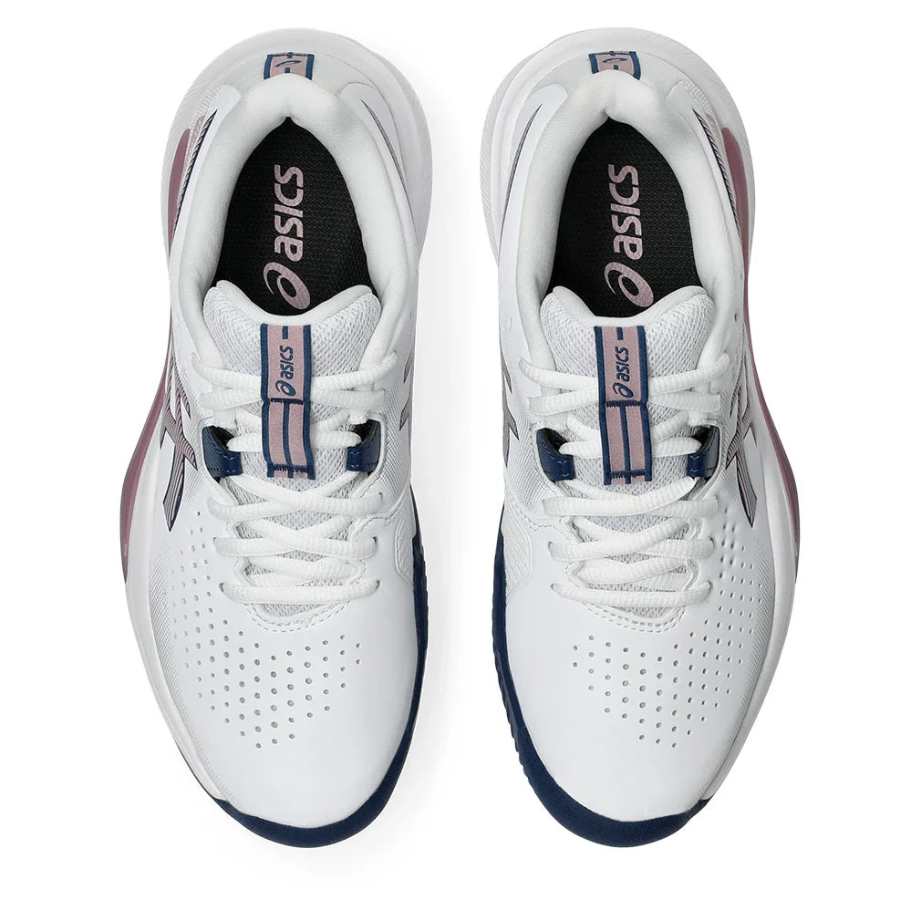 Women's CLAY Court GEL-Challenger 15 Tennis Shoes White and Taro Purple,Footwear,Asics,,,Tennis Express,1042A293_105-3