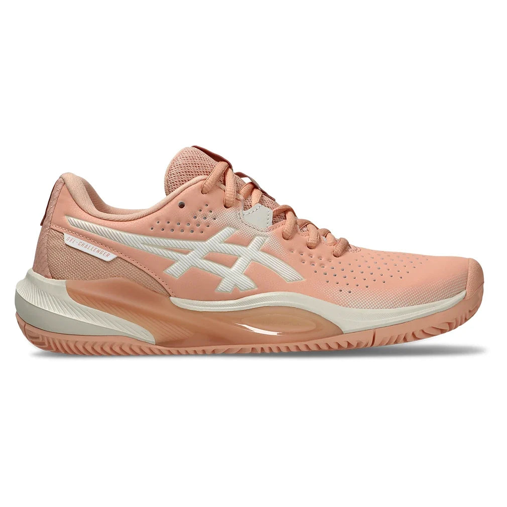 Women's CLAY Court GEL-Challenger 15 Tennis Shoes Cantaloupe and White,Footwear,Asics,,,Tennis Express,1042A293_701-2