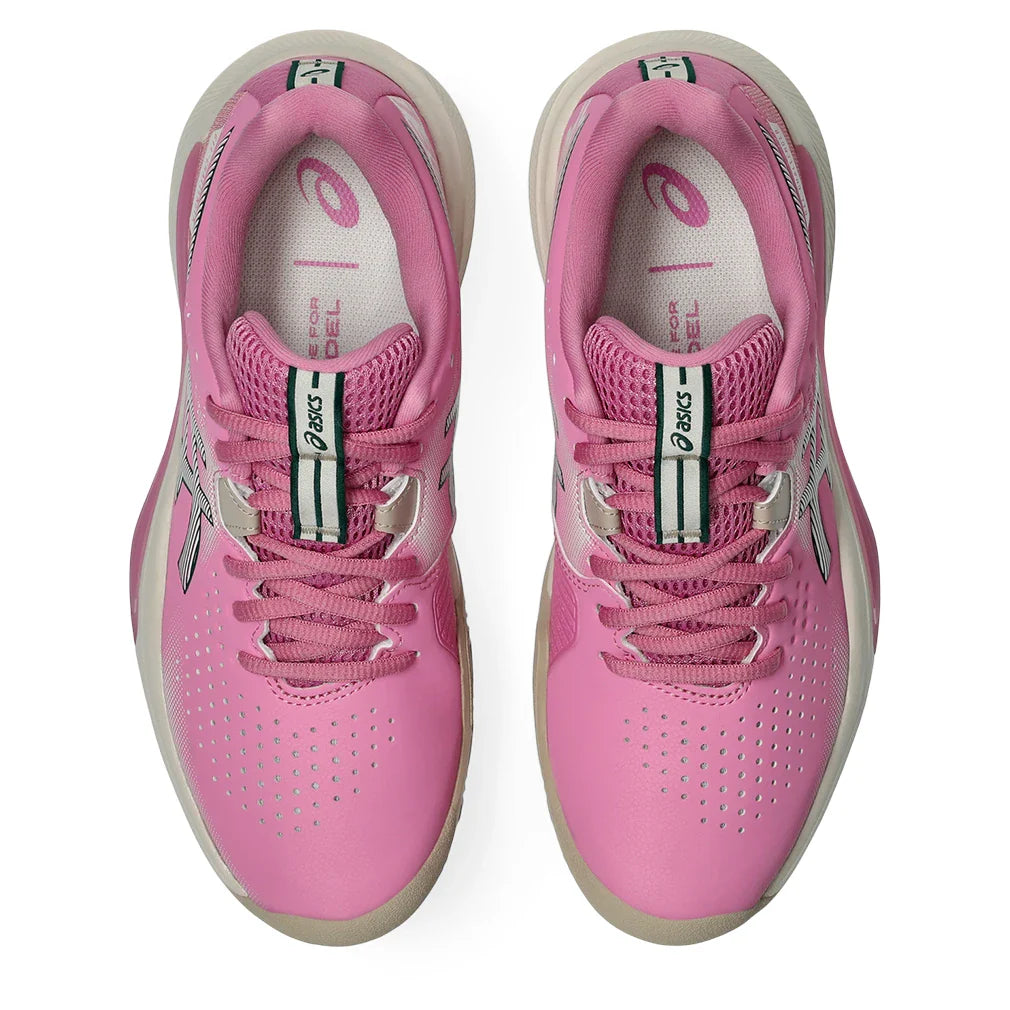 Women's GEL-Challenger 15 Padel Shoes Bubblegum and Soft Oat,Footwear,Asics,,,Tennis Express,1042A296_701F26-3