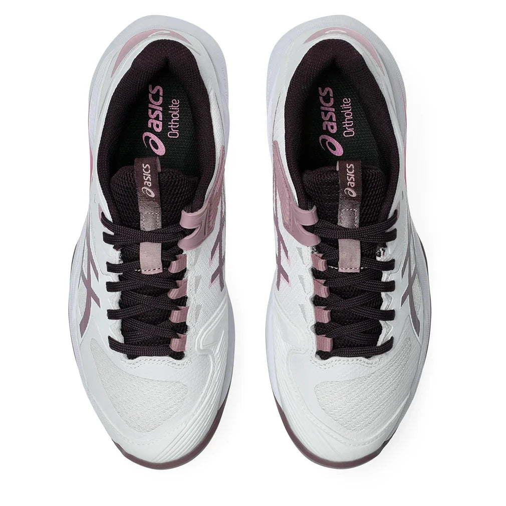 Women's CLAY Court Solution Speed FF 4 Tennis Shoes White and Dusty Mauve,Footwear,Asics,,,Tennis Express,1042A305_102-3