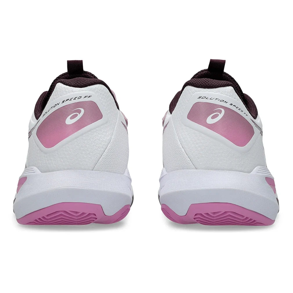Women's CLAY Court Solution Speed FF 4 Tennis Shoes White and Dusty Mauve,Footwear,Asics,,,Tennis Express,1042A305_102-4
