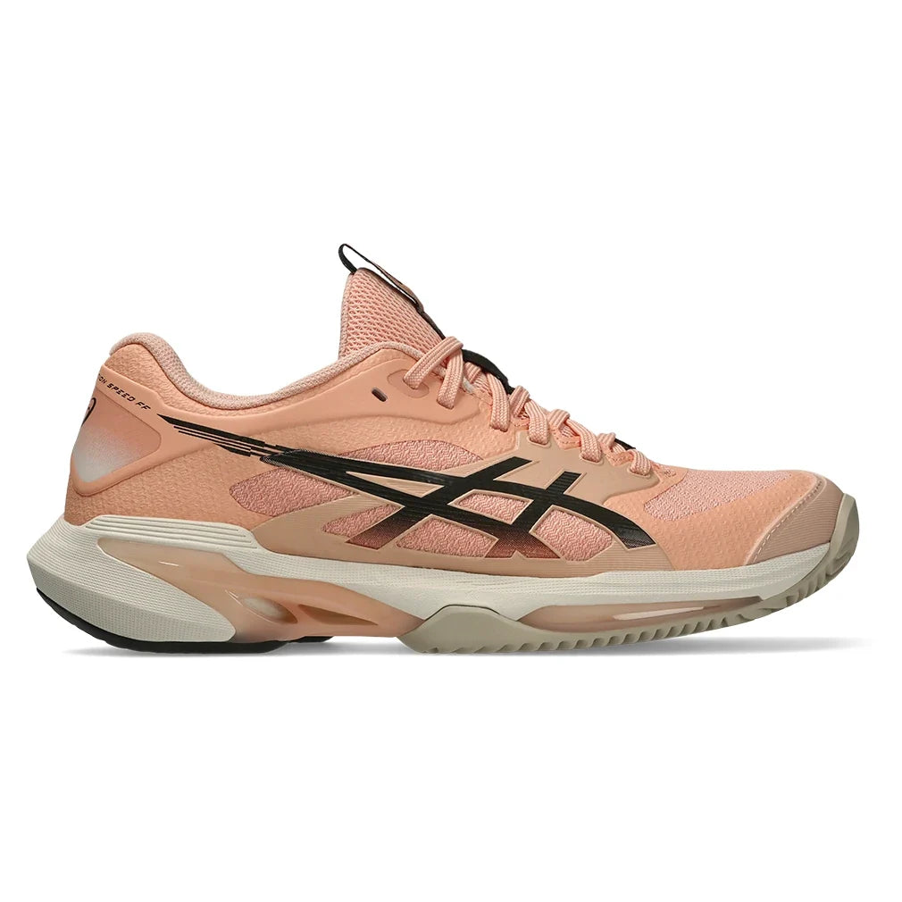 Women's CLAY Court Solution Speed FF 4 Tennis Shoes Cantaloupe and Black Coffee,Footwear,Asics,,,Tennis Express,1042A305_700-2