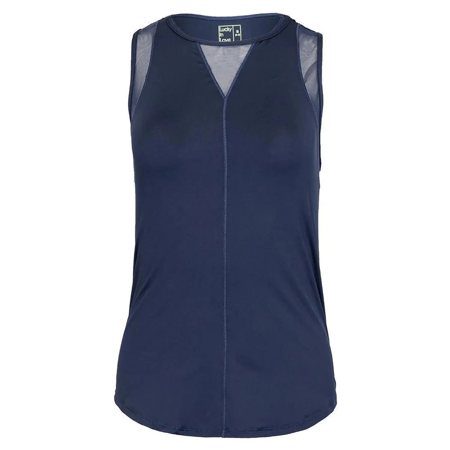 Women's LUV Chill Out Tennis Tank-Apparel-Lucky In Love-105242-401_MIDNIGHT-L-Tennis Express