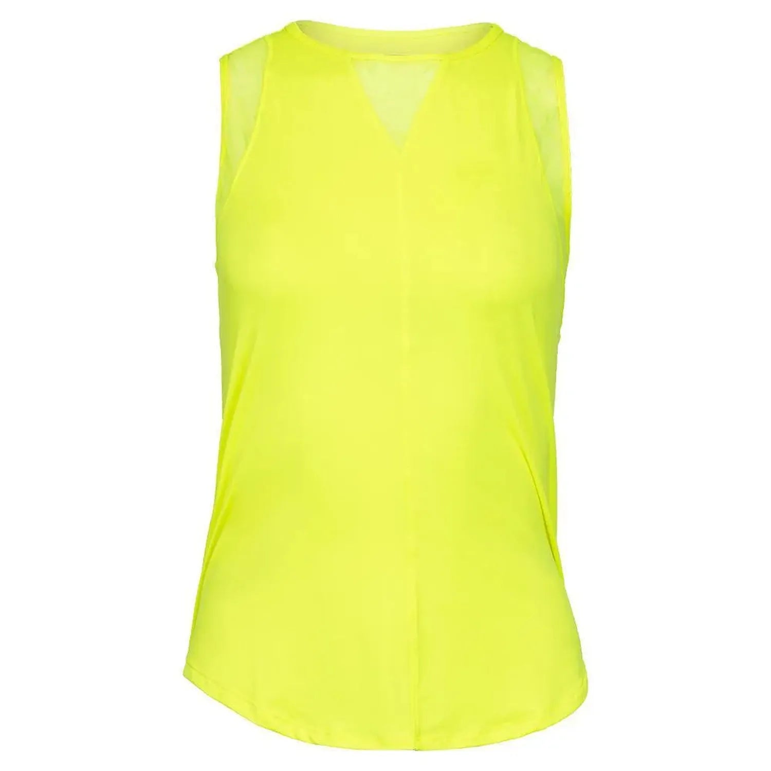 Women's LUV Chill Out Tennis Tank-Apparel-Lucky In Love-105242-710_NEON_YELLOW-L-Tennis Express