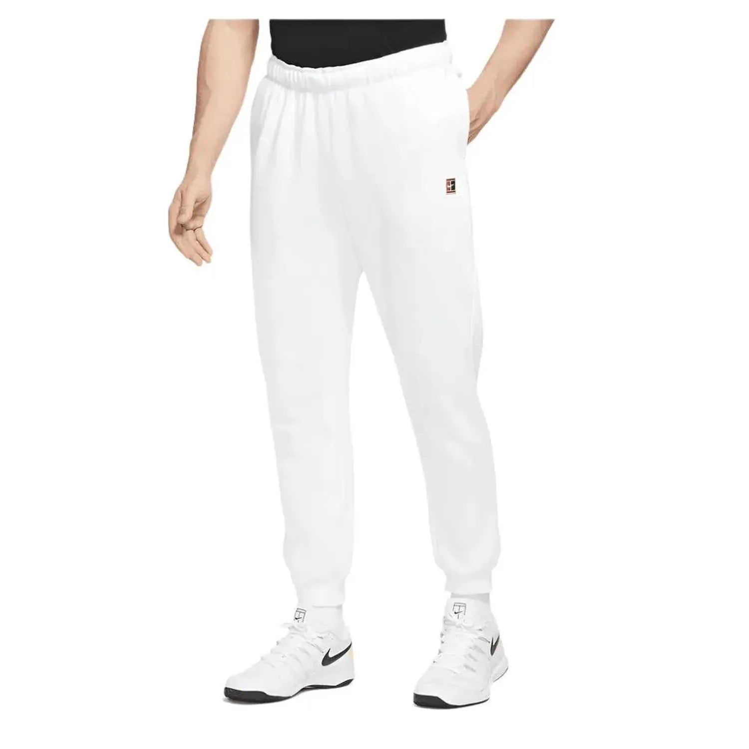 Men's Court Heritage Fleece Tennis Pants-Apparel-Nike-105521-100_WHITE-L-Tennis Express