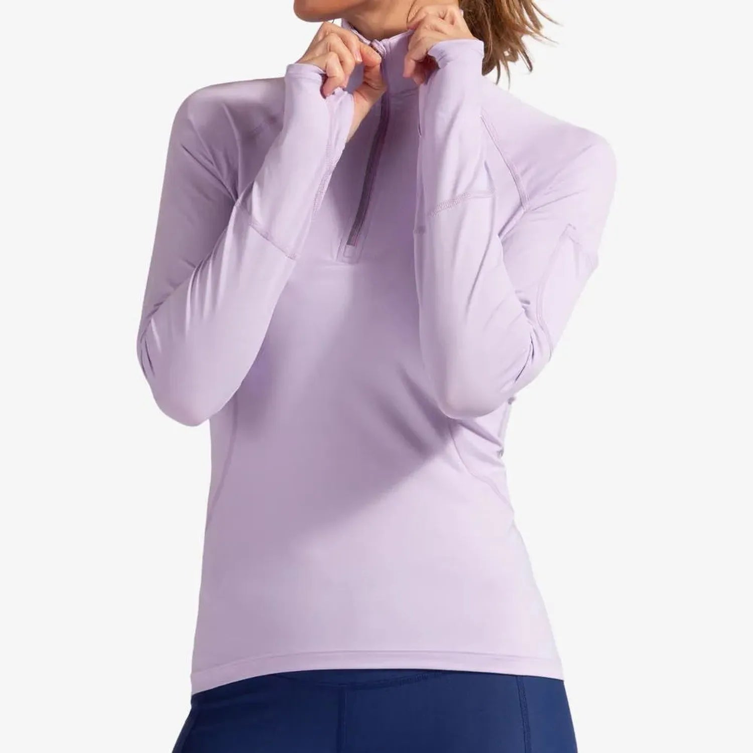 Women's Mock Zip Tennis Top-Apparel-BloqUV-105678-LAVENDER-L_bc8e8237-8b2d-470e-bd0a-554ddfc51404-Tennis Express