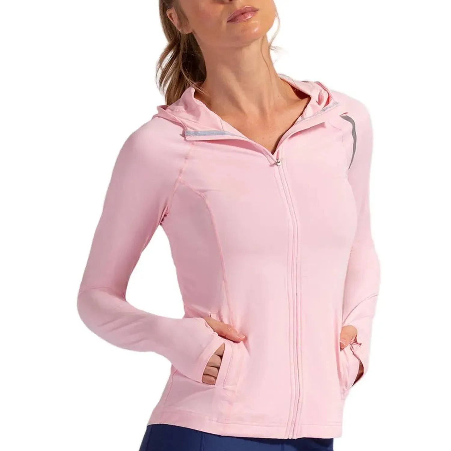 Women's Tennis Hoodie Jacket-Apparel-BloqUV-105679-TICKLE_ME_PINK-L-Tennis Express