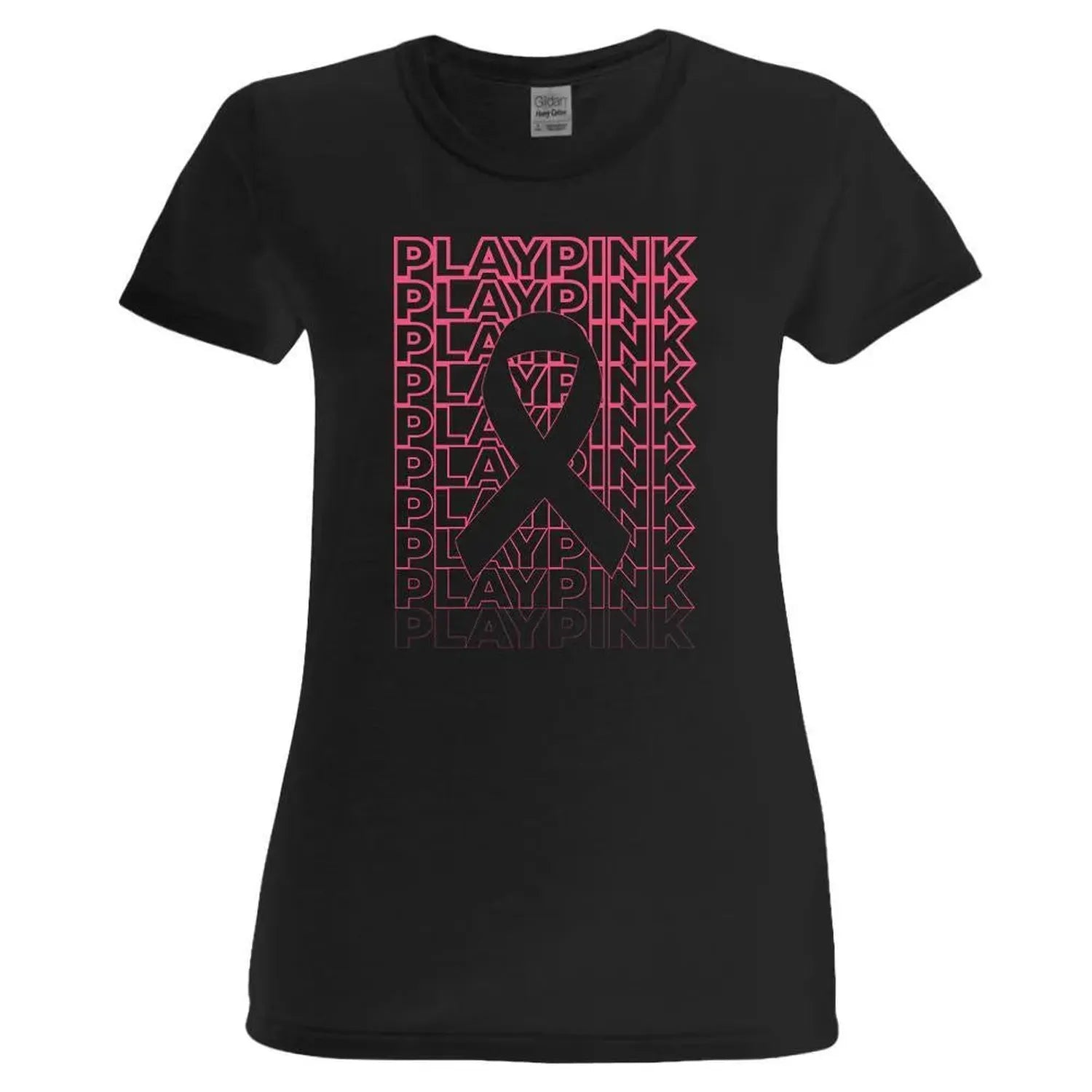 Women's Play Pink Tennis Tee Black (Size Small)-Apparel-TENNIS EXPRESS-105780-WOMENS-L-Tennis Express