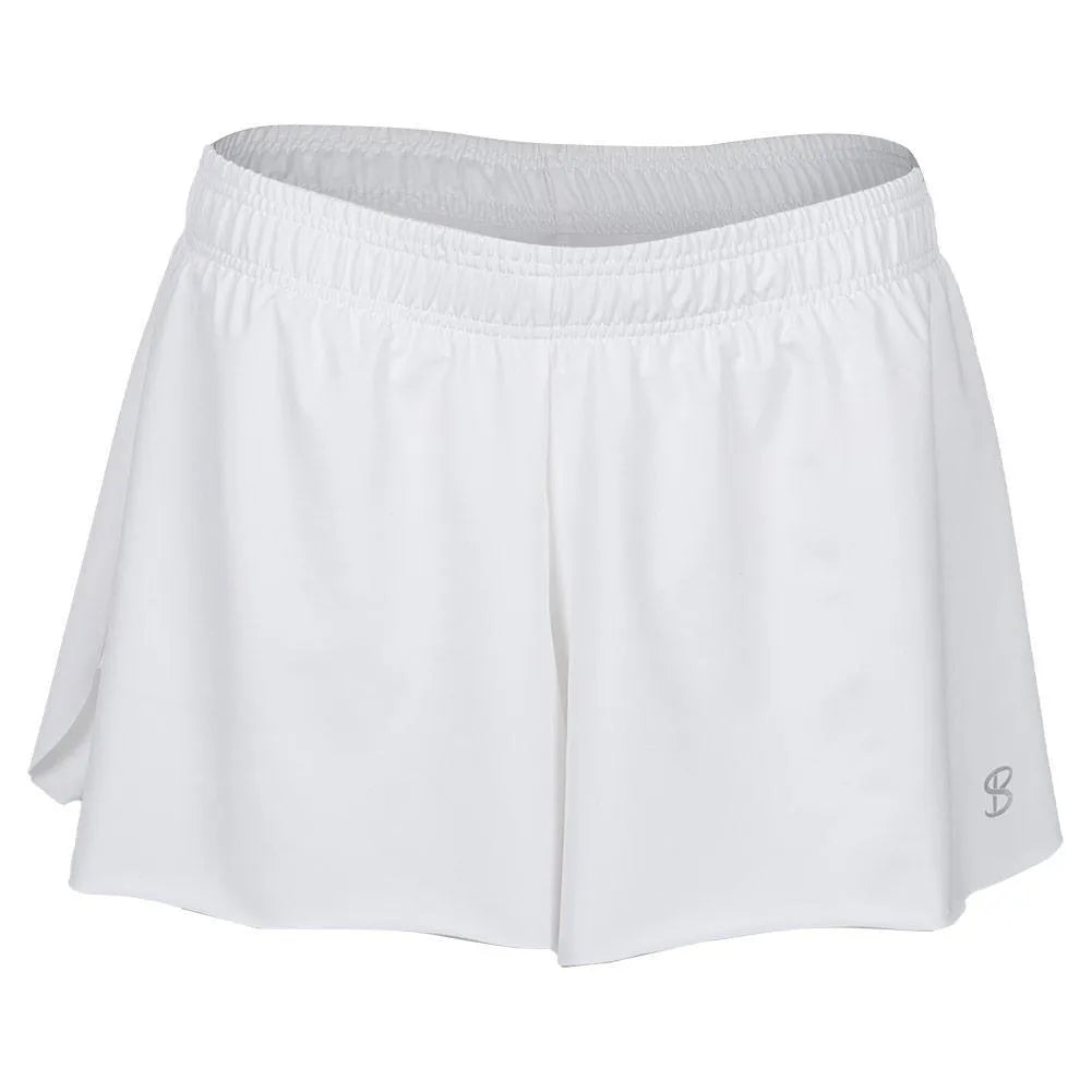 Women's Tennis Shorts-Apparel-Sofibella-107019-WHITE-L-Tennis Express