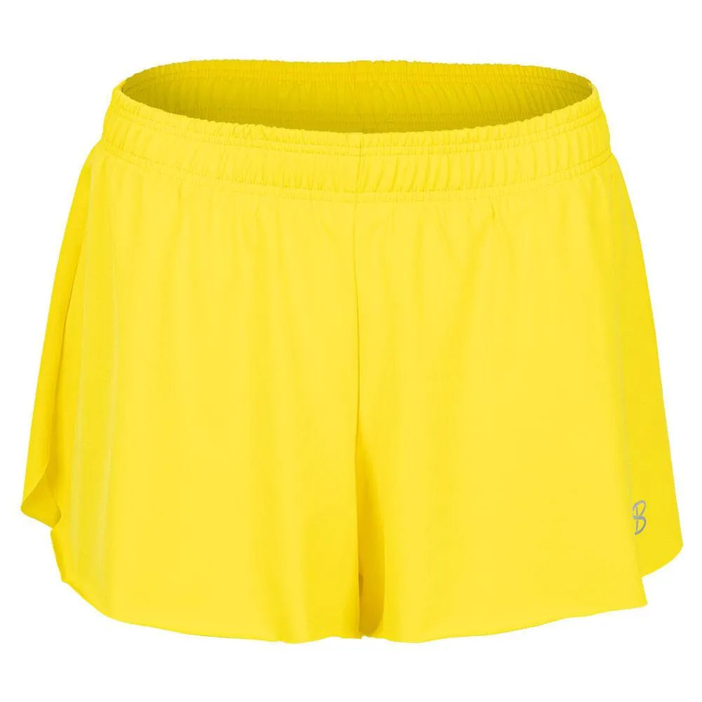Women's Tennis Shorts-Apparel-Sofibella-107019-YELLOW-L-Tennis Express