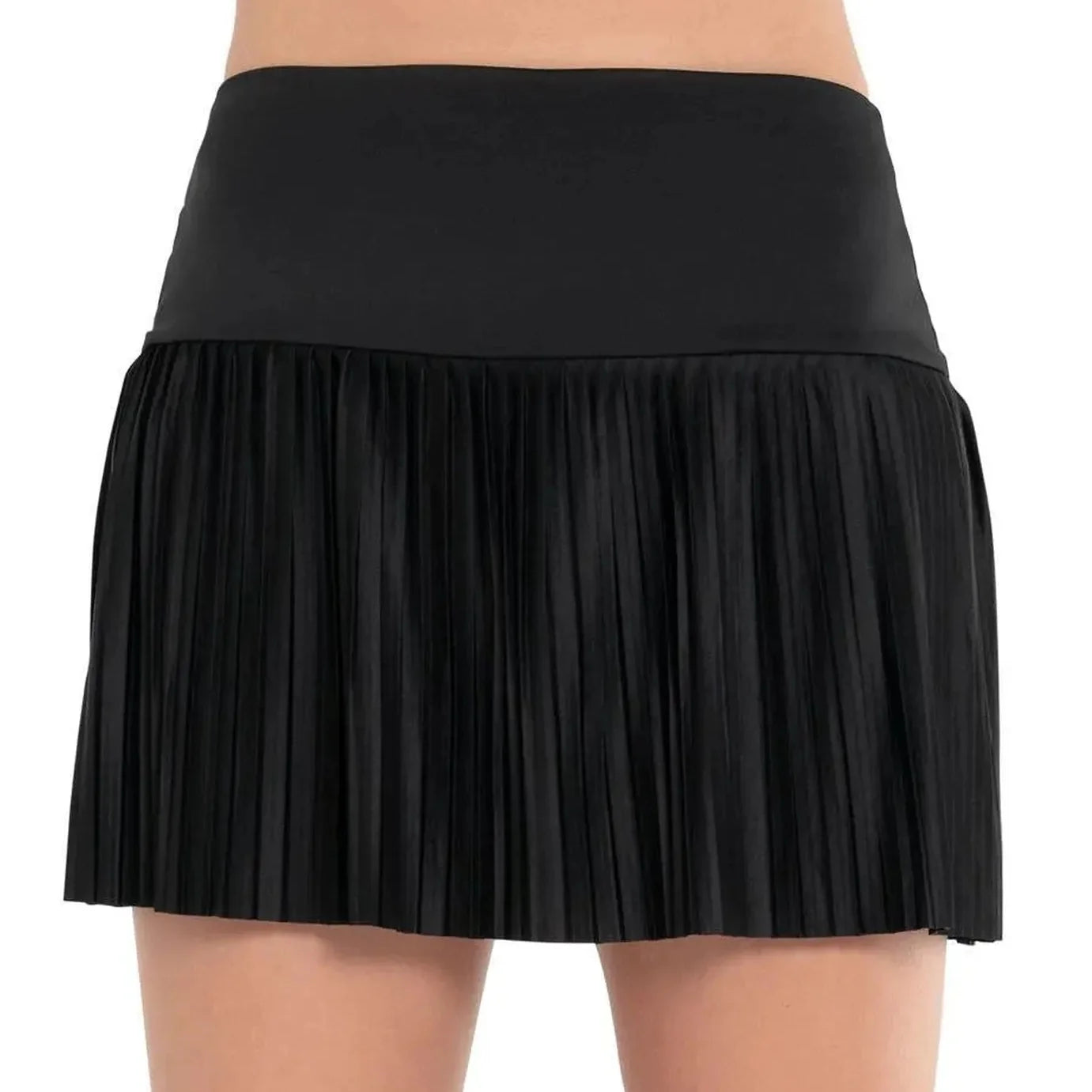 Womens 14.5 Inch Pleated Tennis Skirt Black-Apparel-K-Swiss-107477-DEFAULT-L-Tennis Express