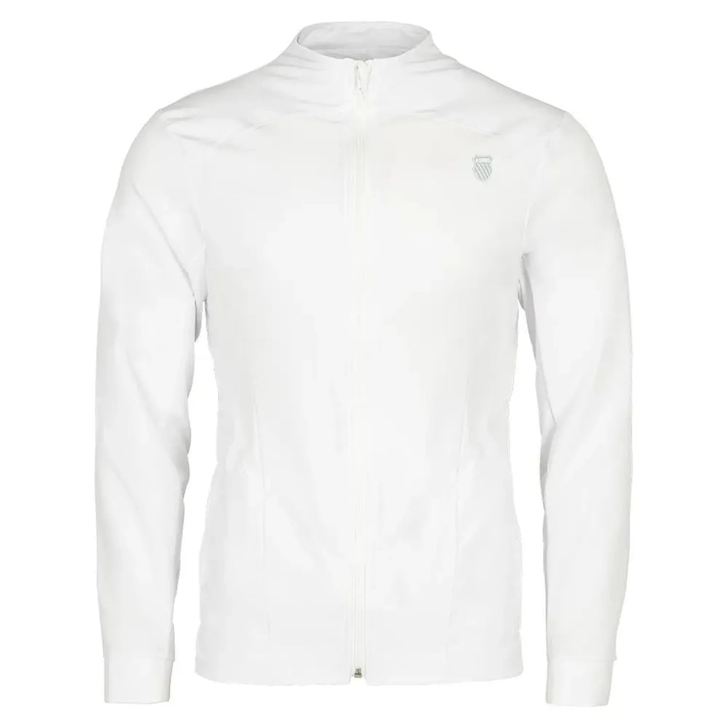 Men's Shield Tennis Jacket White-Apparel-K-Swiss-107739-DEFAULT-L-Tennis Express